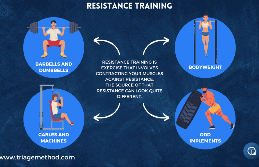 A person performing a strength exercise with weights, illustrating resistance training used to preserve muscle during weight loss.